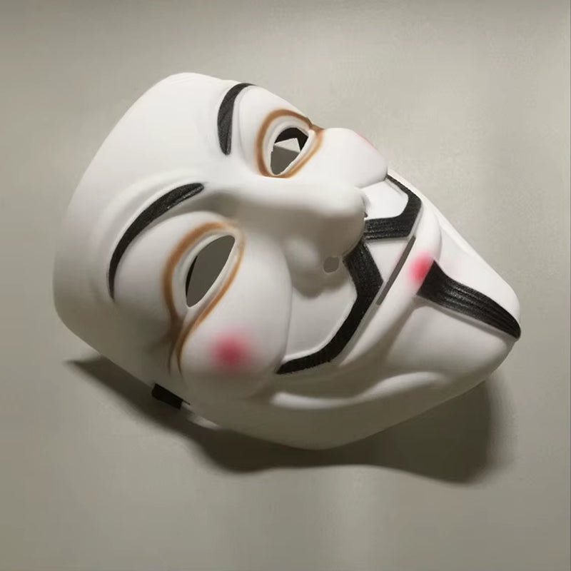 1Pcs/Set Halloween Party Mask V for Vendetta Mask Bape Full Face Mask Anonymous Guy Fawkes Fancy Dress Adult Costume 1Pc