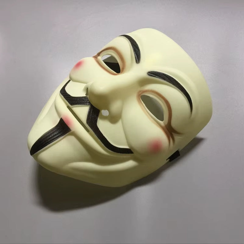 1Pcs/Set Halloween Party Mask V for Vendetta Mask Bape Full Face Mask Anonymous Guy Fawkes Fancy Dress Adult Costume 1Pc