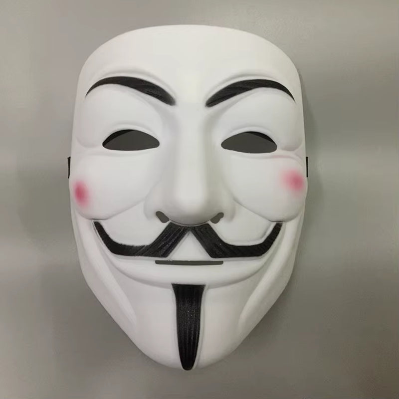 1Pcs/Set Halloween Party Mask V for Vendetta Mask Bape Full Face Mask Anonymous Guy Fawkes Fancy Dress Adult Costume 1Pc